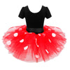2-7 Polka Dot Mickey Mouse Dress For Girls