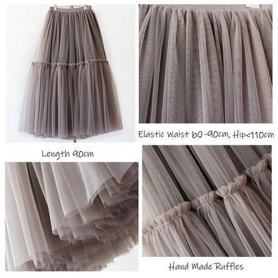 Maxi Long Tulle Skirt