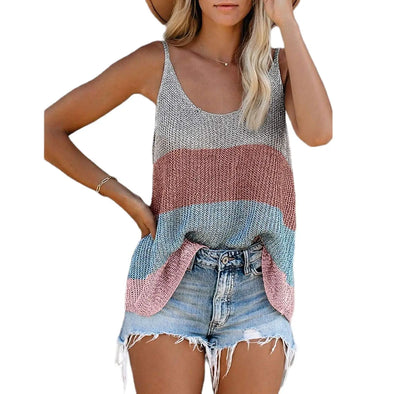 Knitted Loose Casual Camu Top