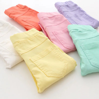 Candy Color Pencil Pants Girls