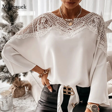 Crochet Embroidery Lace Blouse
