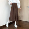 Vintage Corduroy Pleated Skirt