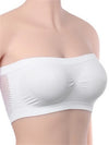 2023 Summer Padded Tops Women Strapless Seamless Bras Solid Color Tube Tank Top Casual Sexy Cropped Sleepwear Nightwear