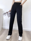 Tailored Front Seam Suit Trousers With Stepped Hem