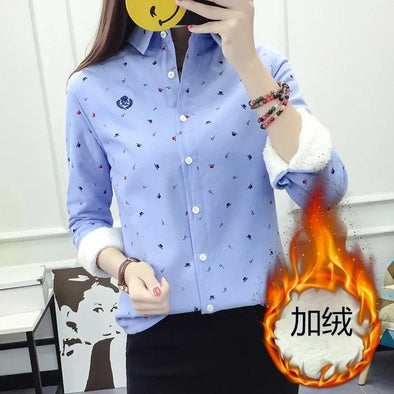 Embroidery Casual Long Sleeves Loose  Shirt