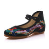Spring Floral Embroidered Flat Shoes