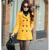 Elegant Office Solid Long Trench Coat