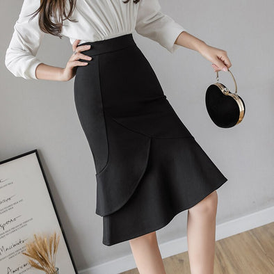 Elastic Asymmetrical Skirt