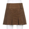 Brown Vintage Corduroy Skirt