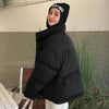 Winter Solid Down Jacket Coat With Pockets