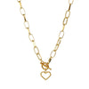 Thick Chain Toggle Clasp Necklace