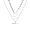 Thick Chain Toggle Clasp Necklace