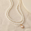 Retro Baroque Style Pearl Pendant Necklace