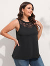 Contrast Lace Tank Top