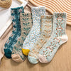 Retro Harajuku Embroidered Women Socks