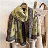 Floral Print Winter Scarf