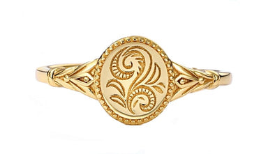Gold Vintage Flower Ring